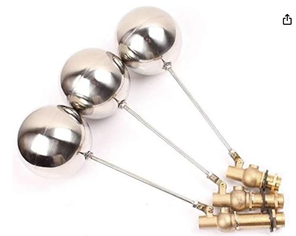 DN25  Válvula y flotador de LATON acero inox  de 1"  SANPLOM