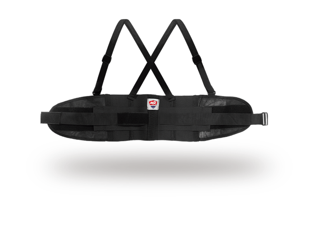 FAJA ELASTICA  NEGRA  AJUSTE VENTILADO 3 CINTO (TALLA XG) MARCA MR