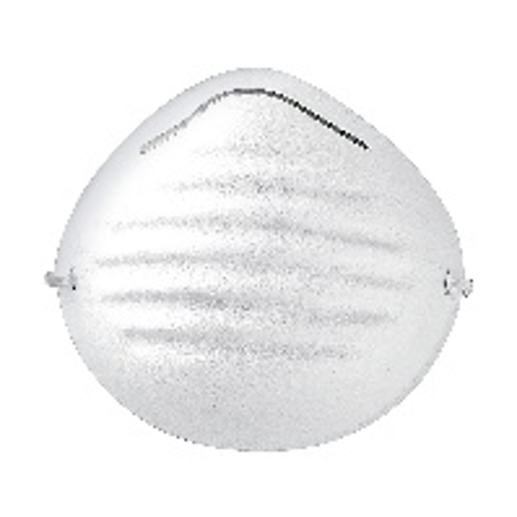 PIEZA 14250 MASCARILLA CAJA 50 PZ  PARA POLVO TIPO CONCHA BLANCA