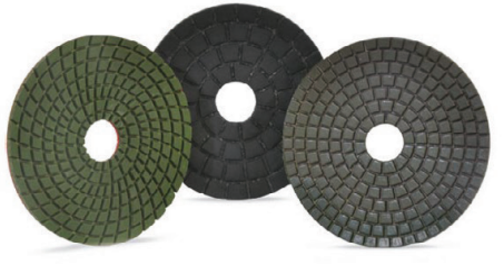 190-2876 2876 PAD DE DIAMANTE CON VELCRO DPV 4" G-3000-AZUL MARINO        AUSTROMEX