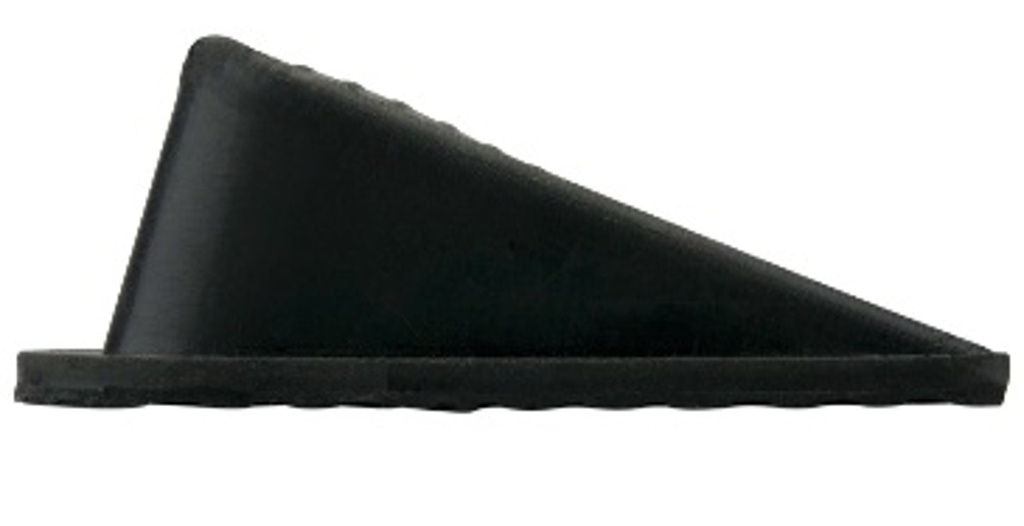 CUÑA DE HULE SOLIDO PARA TOPE DE PUERTA 10X5X3CM KARLEW