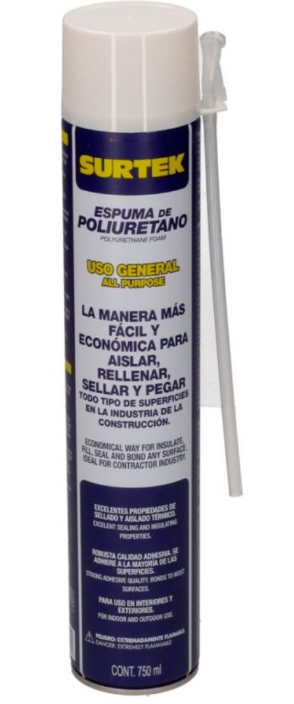 113522 Espuma de poliuretano de 750ml Surtek