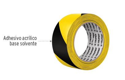 [FE434301 / 97619] FE434301 / 97619 434003 /12597 CINTA DE SENALIZACION DE 48MMX33M ESPESOR 0.0.13MM AMARILLA y NEGRO 97619