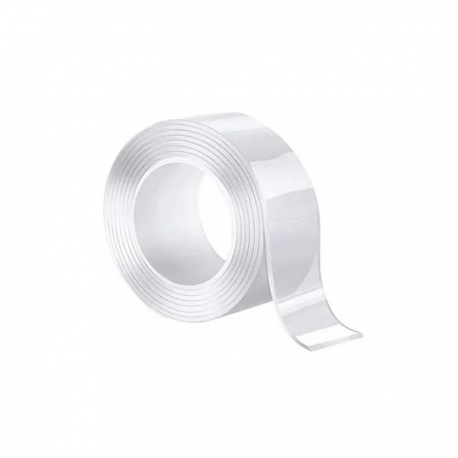[HP23] CINTA ADHESIVA DOBLE CARA TRANSPARENTE 1mm X 30mm X 1M