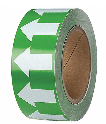 [91421] 91421 CINTA DE FLECHAS BRADY  VERDE/ BLANCO 2" x 90 PIES 