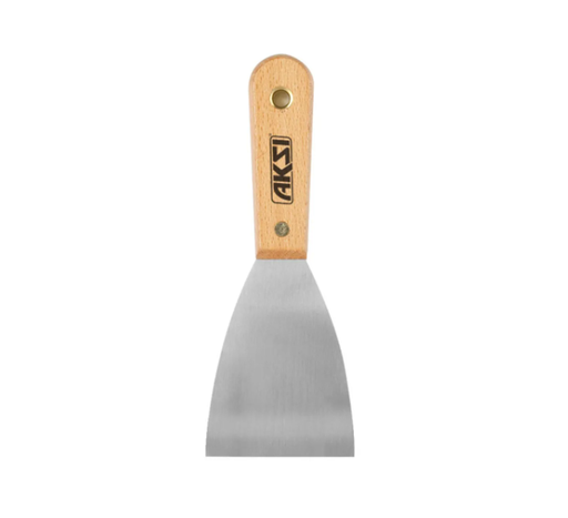 [100109] 100109 ESPATULA FLEXIBLE 3" AKSI  MANGO DE MADERA 91770