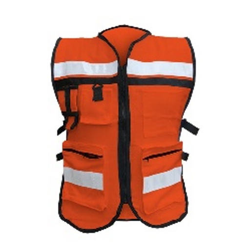 [FESR1049] CHALECO ALGODON ROJO REPORTERO MARCA MR