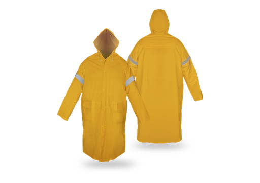 [FEDZ1001] FEDZ1001 XXG  IMPERMEABLE AMARILLO LGO.T/GABARDINA C/REFLEJANTE XXGRANDE
