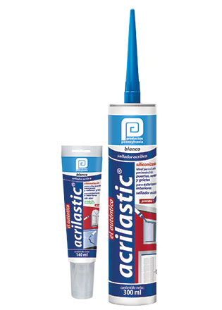 [PP-15A] PP-15A 121-3SAC00138  SILICON  ACRILASTIC PINTABLE  BLANCO   o NEGRO  CARTUCHO PENSILVANIA 280ml