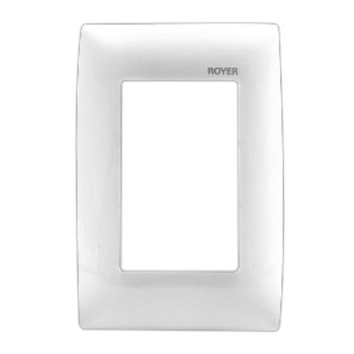 [227-5361N-C] PLACA BLANCA DE PLASTICO 1 UNIDAD. ROYER-100