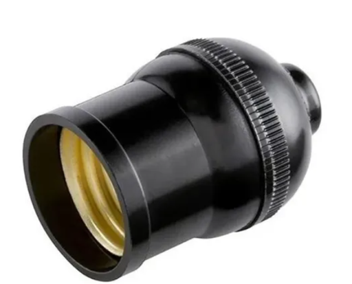 [214-9400070] SOQUET SENCILLO DE BAQUELITA NEGRO SIN CABLE ARGOS ARGOS