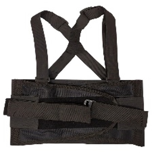 [FEF-0155-XG] FAJA ELASTICA NEGRA C/3ER CINTURON TALLA EXTRAGRANDE SUPER BELT