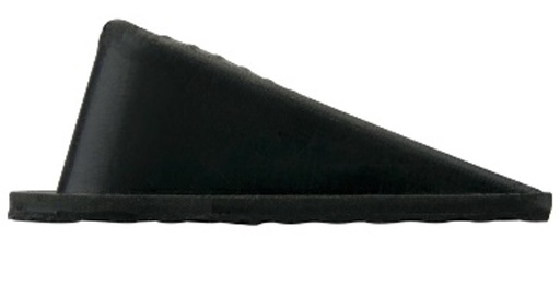 [14CUNAS-026SM] CUÑA DE HULE SOLIDO PARA TOPE DE PUERTA 10X5X3CM KARLEW