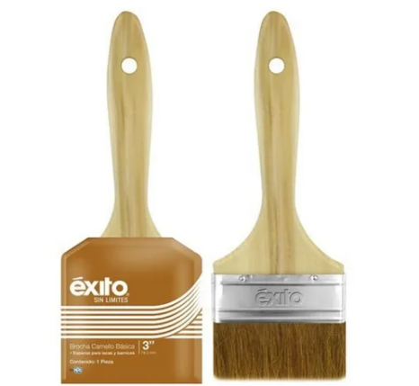 [FE19AEX00256] BROCHA PELO DE CAMELLO 2 1/2" EXITO MCA EXITO