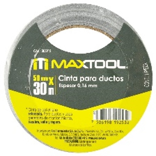 [305912] 305912 CINTA PARA DUCTOS MAXTOOL 50MMX30M ESPESOR 0.16MM