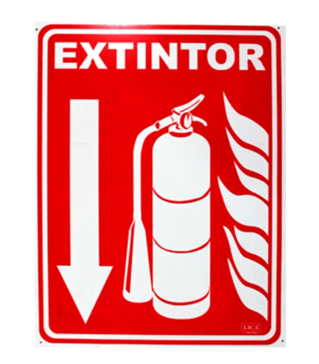 [FE-EXTINTOR-36X28] FE-EXTINTOR-36X28 SEÑAL BANDERA EXTINTOR 36X28 CM