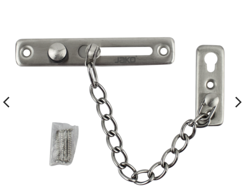 [FEDG004SS ] FEDG004SS.PASADOR DE CADENA SEGURIDAD G.M.004 COLOR CROMO ACERO INOXIDABLE