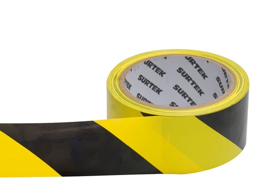 [138060] 138060 Cinta señal 18m negro-amarillo Surtek