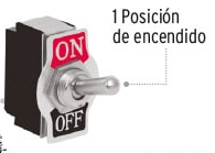 [46442] 46442 Interruptor de palanca, 2 tornillos, Volteck APAL-2