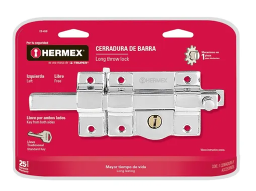 [43507] 43507 Cerradura de barra fija, izquierda, Hermex CB-40I